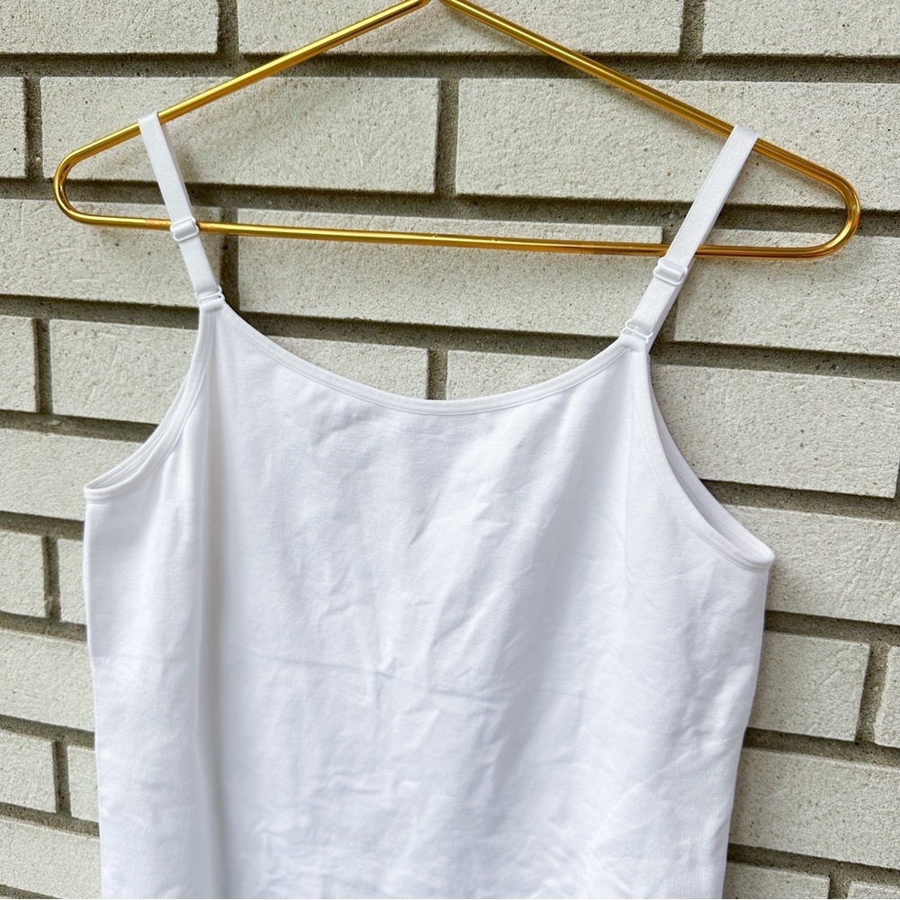 Shapermint Essentials Scoop Neck White Compression Cami Tank 4XL Plus Size - Picture 2 of 6